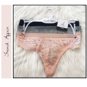 3 pk FRENCH AFFAIR THONG / Underwear/ Lingerie (S)